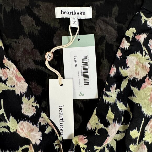 NWT Heartloom Brielle Mini Dress in Tapestry Floral Flowy Black Women's Size M - Picture 7 of 9